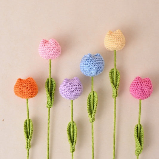 Handmade Crochet Tulips Bulk